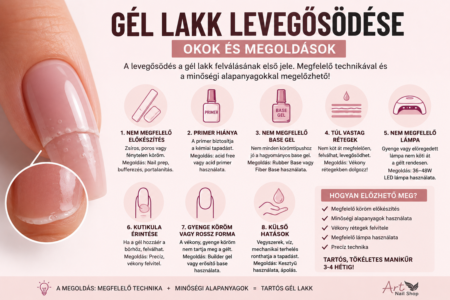 Miért levegősödik a gél lakk? – A 8 leggyakoribb hiba és a megoldás