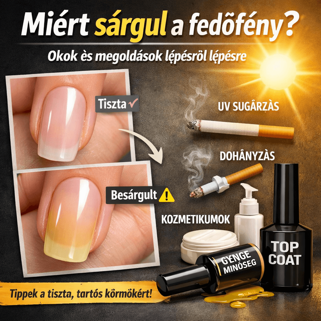 Miért sárgul a fedőfény?