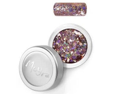 60113 Web 06 Moyra Holo glitter mix Rosegold 3g 850x850