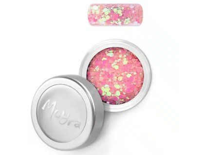 60130 Web 23 Moyra Holo glitter mix Chameleon Sugar Pink 3g 850x850