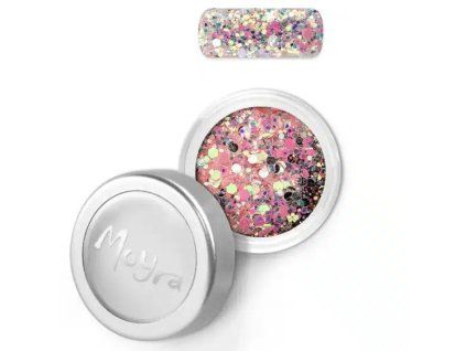 60131 Web 24 Moyra Holo glitter mix Chameleon Baby Pink 3g 850x850