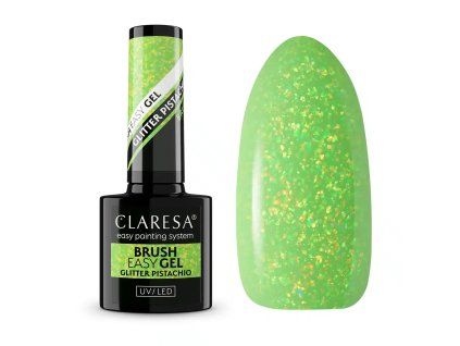 Brush easy gel glitter pistachio