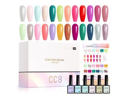 CANNI UV LED gel lakk 7.3 ml No.161 Black 25