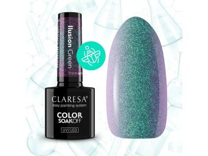 CLARESA UV LED gel lakk 5g Blue No.705 masolat 4
