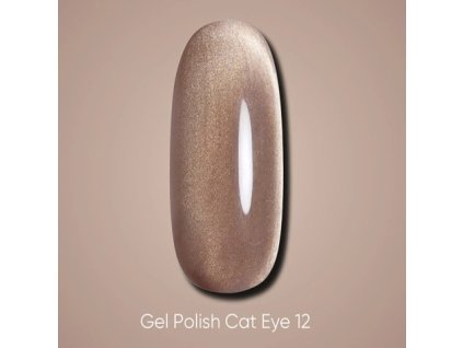 Dark gel polish cat eye 12