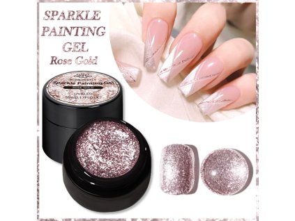 Born Pretty Sparkle Painting Gel 5 ml No.02 Rose Gold