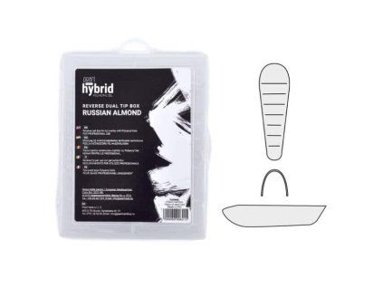 Pearl Nails - hybrid Reverse Dual Tip Box - Orosz mandula