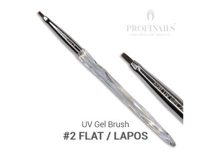 43504 WEB Profinails UV Gel Brush dcrs2Flat ecset 600X600 1