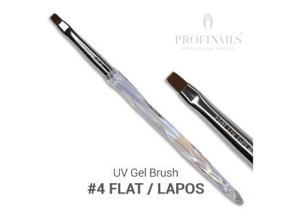 43506 WEB Profinails UV Gel Brush dcrs4Flat ecset 600X600 1