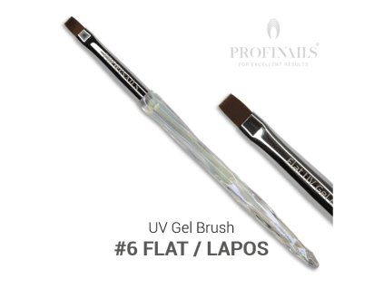 43509 WEB Profinails UV Gel Brush dcrs6Flat ecset 600X600