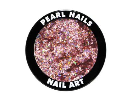 Pearl Nails - Holo Flitters - Pink