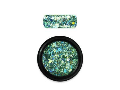 45541 Holo glitter mix 19 Turquoise Green