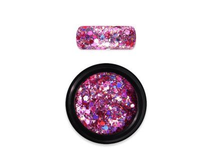 45542 Holo glitter mix 20 Dark Rose