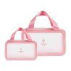 cosmetic bags two pack pink 1