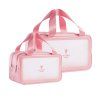 cosmetic bags two pack pink