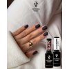 Same shade. Two finishes. ❤️🖤Victoria VYNN Gel Polish No. 439 d Ark Red✨ with Top Coat Gun No W