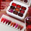 Born Pretty 4in1 Painting Gel Palette No.L08 Crimson Flicker